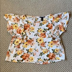 Floral cropped blouse